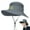 gray, variant on UPF50+ Wide Brim Sun Hat Adjustable Chin Strap Foldable Cotton Linen for Fishing Hiking Travel