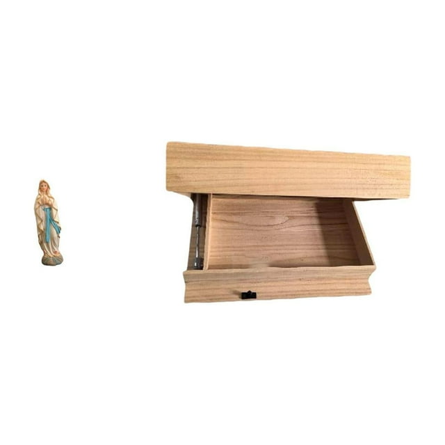 Figura Decorativa De La Virgen María Y La Virgen Lutero, Escultura De Resina Bendita De Jesús Para Oficina, Coche, Estante Flotante, Cajón De Pared, Compartimento, Decoración Del Hogar,