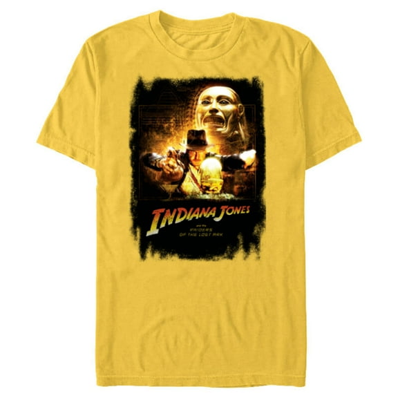 Lucasfilm Indiana Jones Raiders of the Lost Ark Golden Idol - Short Sleeve Blended T-Shirt for Adults - Customized-Yellow
