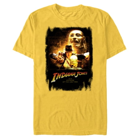 Lucasfilm Indiana Jones Raiders of the Lost Ark Golden Idol – Short Sleeve Blended T-Shirt for Adults – Customized-Yellow