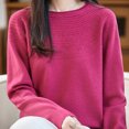 thumbnail image 5 of BLVB Sweaters for Women Lightweight Cozy Pullover Tops Long Sleeve Dressy Casual Shirts Crewneck Fashion Clothing Fall Outfits, 5 of 5