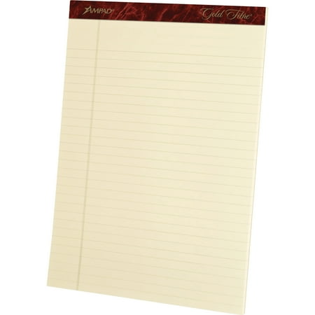 Ampad Legal Pad - Ampad, TOP20011, Gold Fibre Legal Rule Retro Writing Pads, 4 / Pack