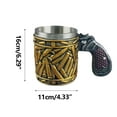 thumbnail image 3 of Danhjin Tasse à Bière Tasse en Acier Inoxydable Tasse de Forme Créative Ensemble de Vin Cadeau Commémoratif Bar Tasse à Bière Tasses, 3 of 9