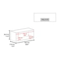 thumbnail image 3 of Wally 30" Wide x 12"H  Wall Cabinet Black Engineered Wood Dark Wengue, 3 of 7