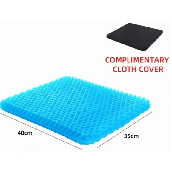 Gel Seat Cushion Summer Breathable Honeycomb Design For Pressure Relief Back Tailbone Pain - Home Office Wheelchair Chair Cars