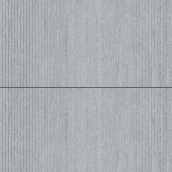 The Tile Life Marqueterie Gray Matte Ribbed Porcelain Floor & Wall Tile, 24 x 48 in, 2-Piece