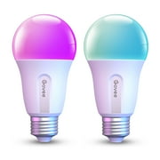 Govee Smart LED Bulbs A19 800LM, 9W RGBWW Color-Changing Light Bulbs, E26 Base, 2-Pack, WiFi + Bluetooth