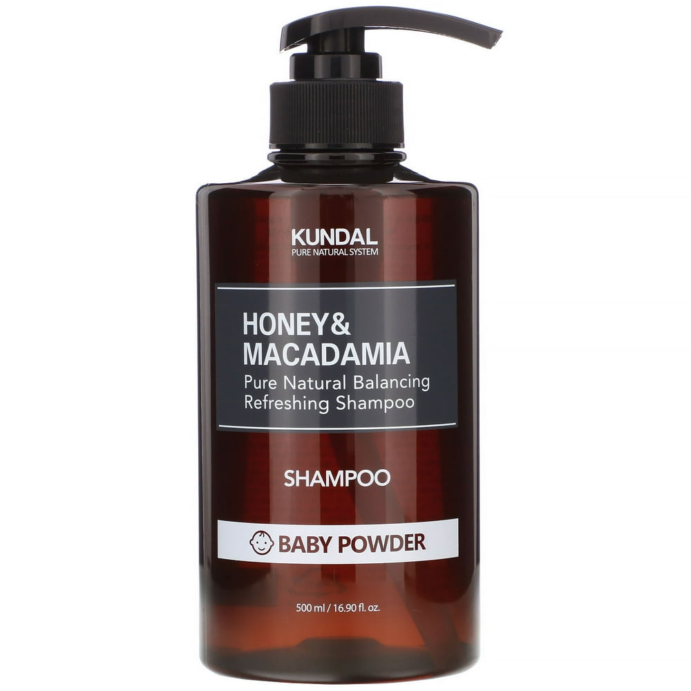 Kundal Honey & Macadamia, Shampoo, Baby Powder, 16.90 fl oz (500 ml