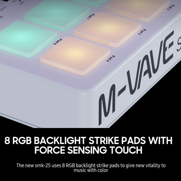 M-VAVE 25-Key MIDI Control Keyboard Mini Portable USB Keyboard