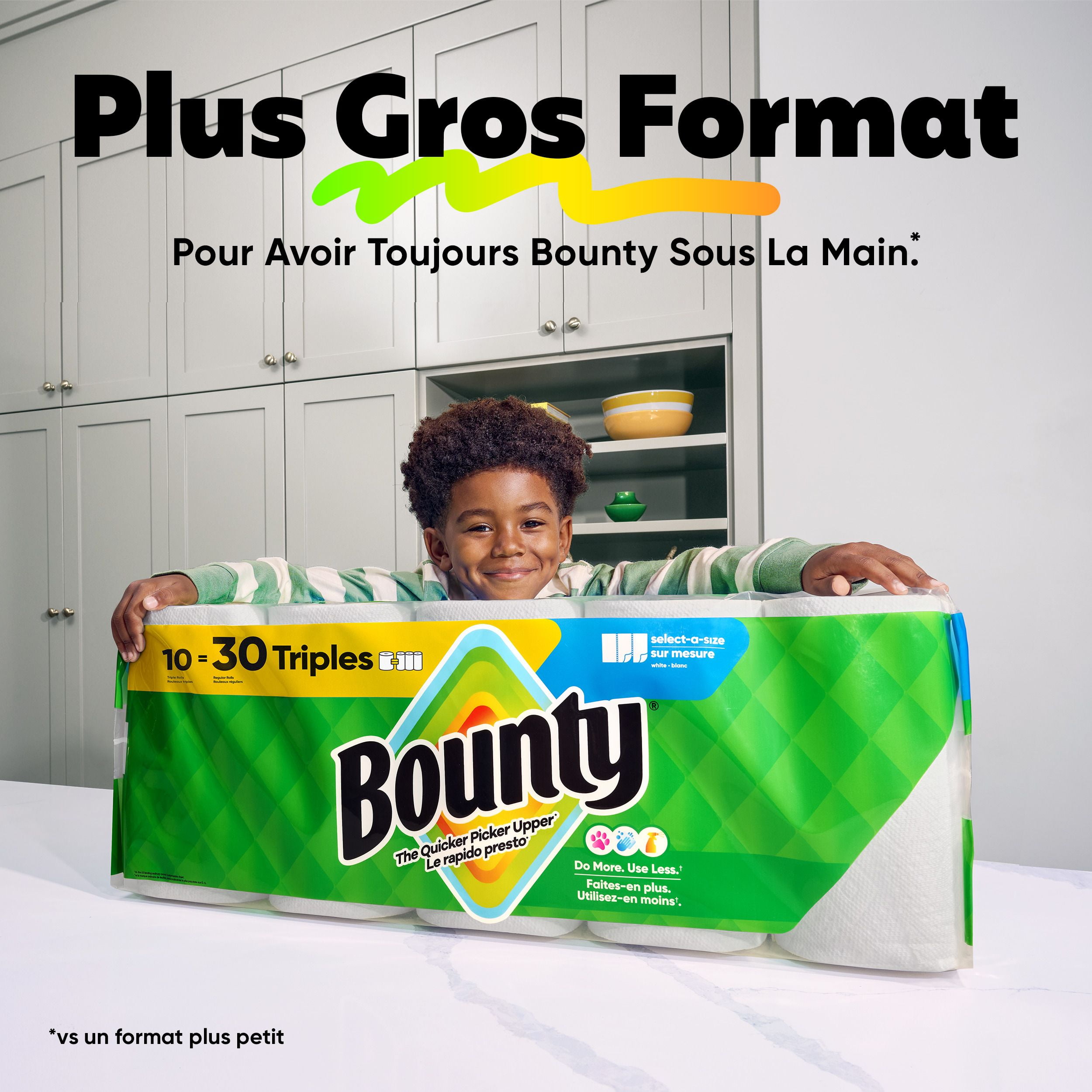 Bounty Paper Towels Select-A-Size White, 8 Triple Rolls Per Roll, 8CT