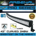 thumbnail image 2 of No.1 42 inch Curved 240W Pro Series CREE LED Light Bar 2017 Design Combo Beam, 2 of 9