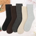 thumbnail image 5 of Loritta 5 Pairs Womens Socks Wool Socks Thick Knit Warm Winter Socks for Women Gifts Size 5-9, 5 of 6
