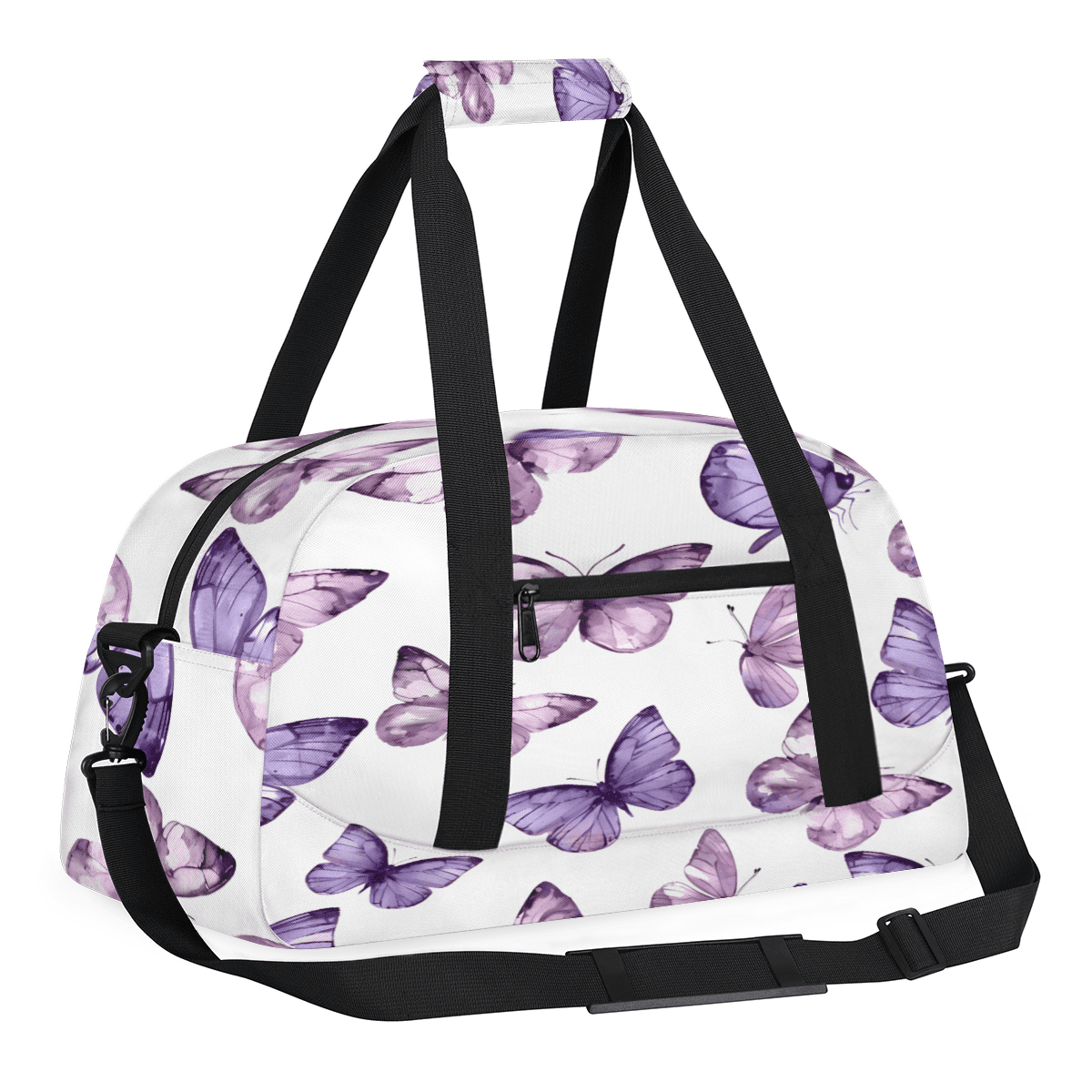 Herdesigns Sports Duffle Bags Travel Duffle Bag Gym Bag Butterfly Weekender Travel Bag Waterproof Overnight Bag Carry On Travel Tote Bag Dance Bags