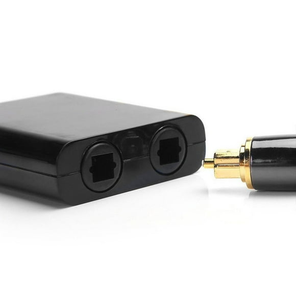 KA Dual Port Toslink Digital Optical Adapter Splitter Fiber Audio Cable