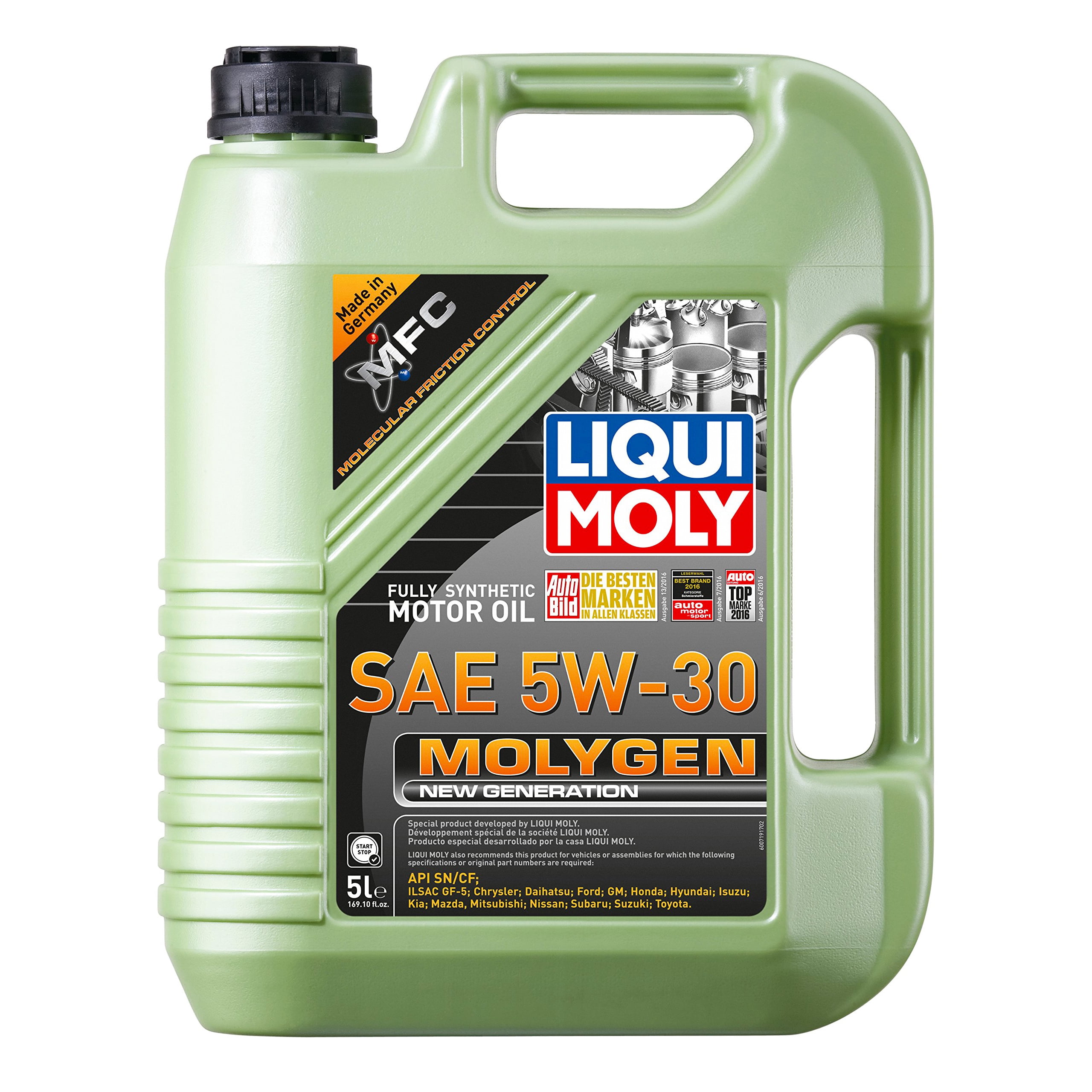 LIQUI MOLY 5L Molygen New Generation Motor Oil 5W-30 - Walmart.com