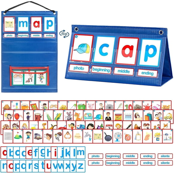 TopLLC Words Phonics And Spelling Games Reading Letters Visual Words Words Phonics Games Mixing Board Puzzle Learning Board