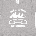 thumbnail image 4 of Inktastic Rock Climbing Mountains Girls Toddler Dress, 4 of 5