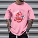 thumbnail image 1 of Tops para hombre, blusas y camisas de cuello redondo y manga corta para hombre, tops casuales de cuello redondo y manga corta con estampados especiales para hombre., 1 of 5