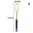thumbnail image 4 of Cateissary Batidor de huevos de mano, batidor de globo Manual pequeño, batidor de crema para galletas, mezclador de bebidas, vaporizador, cocina, Cocina y Comedor S Cateissary HA028571-01, 4 of 6