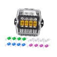 thumbnail image 4 of Bunblic Fused Distribution Block Car Audio UTV Car RV Stereo Amp Replaces with Fuses 2 In 4 Out, 4 of 8