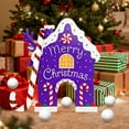 thumbnail image 6 of Christmas Golf Game Set - Mini-Golf Course, Portable Wooden Golf Toy with Candy Cane Club & Balls, Christmas Carnival Games Idea, Funny Christmas Party Game for Kids & Adults (Purple Reindeer), 6 of 9
