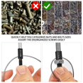 thumbnail image 2 of Roca Checker Manalete Nut & Bolt 45 calibres SAE/métrico, 2 of 7