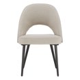 thumbnail image 3 of Weston Home Brando Modern Herringbone Dining Side Chairs, Beige (Set of 2), 3 of 7