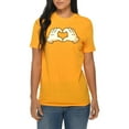 thumbnail image 3 of Big Size Cartoon Love Hands Graphic Design Deluxe Jersey T-Shirt - Taxi Gold 3XL, 3 of 4