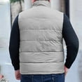 thumbnail image 5 of BSDJILFG Big and Tall Mens Puffer Vest Full Zip Up Quilted Vest Oversized Fit Sleeveless Raglan Outerwear for Camping, 5 of 8