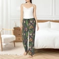 thumbnail image 4 of Saiise Forest Animals And Plants Womens Pajama Pants Stretch Comfy Lounge Pants Drawstring Sleep Bottoms with Pockets-Large, 4 of 6