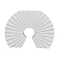 thumbnail image 2 of Plastic Vase Ornament, Wuztai Lightweight Durable Plastic Vase, 9.64x7.28x1.57 Inch Tabletop Vase for Dry Flowers Pampas Coffee Table Desk Shelf Decor, White, 2 of 6