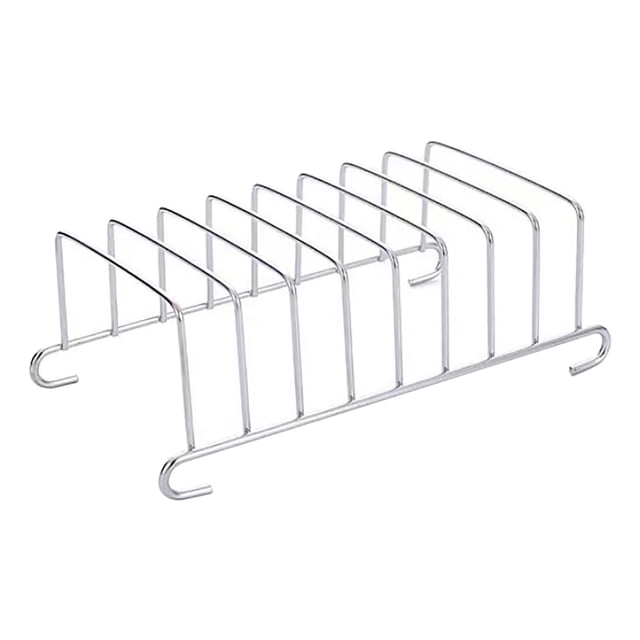 Stainless Steel Mesh 8 Hole Rectangular Bread Rack and Storage Box for Oven Air Fryer Kitchen Organization