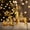Gold, variant on Lilgiuy Blue Christmas Reindeer Figurines 2pcs Couple Deer Series Prosperous Sculptures Mini Xmas Deer Statue Animals Table Centerpiece for Home Living Room Office Decor