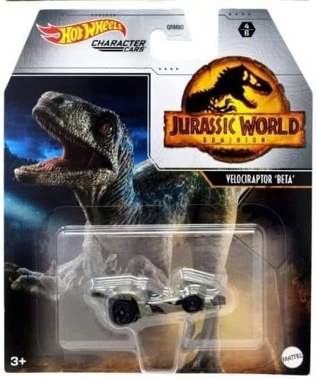 Hot Wheels Jurassic World Character Cars Set of 4 Diecast Vehicles from GRM80-956A Release