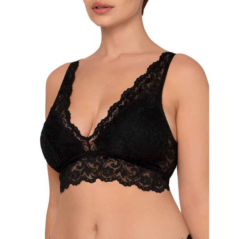 Smart & Sexy Women's 2-Pack Signature Lace Deep V Bralette Bra, Black  Hue/Anthracite, Small : : Clothing, Shoes & Accessories