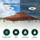 thumbnail image 5 of Carpa con toldo OLILAWN para parrilla con techo, 152 x 244 cm, color burdeos, 5 of 7