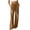 Khaki, variant on Sunnin Womens Ribbed Knit Wide Leg Pants Drawstring Waist Relaxed Lounge Trousers with Pockets