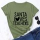 thumbnail image 2 of Camiseta de manga corta con estampado bonito para el día del maestro y cuello redondo suelto a la moda para mujer Pompotops hfajkhk137995, 2 of 7