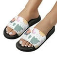 thumbnail image 5 of GZHJMY Stylish Slides for Women Men, Pink Dinosaur Soft Flexible Slip-on Sandals Slippers, 5 of 7