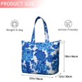 thumbnail image 4 of Pioneer Flower Floral Print Pattern Travel Tote Bags for Women Carry On,Large Weekender Bags for Women Travel,Multi Functional Duffle Bag for Work,Shopping,Sports, 4 of 5
