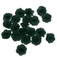 thumbnail image 3 of facefd 20 Pieces Silk Rose Flower Head Bud DIY Craft Wedding Decor Dark Green, 3 of 5