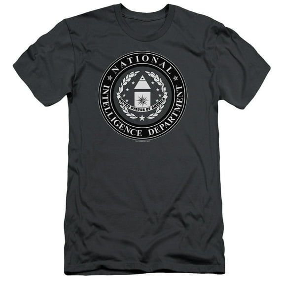 Sg1 Nid Logo Adult 30/1 T-Shirt Charcoal