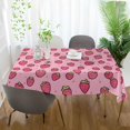 thumbnail image 3 of Yayeee Tablecloths 60" x 120" Rectangle Wrinkle Resistant Party Table Cover, Strawberry Bliss, 3 of 8