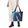 thumbnail image 4 of Lsque Crystal Pattern White Horse Pattern Beach Tote,Shoulder Handbag,Spacious Tote Bag,Lightweight Travel Bag,Versatile Shopping Bag, 4 of 6
