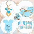 thumbnail image 6 of 6/20Pcs Baby Feet Pendant Keychain Set Party Supplies Includes Drawstring Bag Label For Baby Showers Wedding, 6 of 8