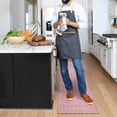 thumbnail image 4 of Dosaele Boho Kitchen  Set of 2 Modern Farmhouse Kitchen Rugs and Mats Non Skid Washable Moroccan Boho Runner Rugs with Rubber Backing for Kitchen Decor and Accessories (Black 17”x47”+17”x, 4 of 6