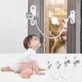 thumbnail image 3 of 4-Pack Window Restrictor Locks for Baby Safety, Secure Window and Door Locking Mechanism, 3 of 4