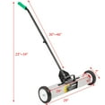 thumbnail image 5 of Zimtown Magnetic Pick Up Sweeper 24-inch Large Magnet Pickup Lawn Sweeper Roofing Tools, 33Lbs Yard Magnet, 5 of 20