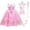 Pink Dress And Accessories, variant on Wanke Princess Dress up Birthday Party Fairy Pink Costume for Toddler/Little Girls