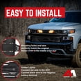 thumbnail image 5 of AMERICAN MODIFIED Grille w/LEDs for 19-21 Chevy Silverado 1500, Gloss Black, 5 of 8